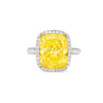 10ct Fancy Light Yellow Diamond Ring