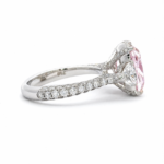 5.17ct Elongated Cushion Pink Diamond Ring - Image 2