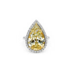 8.4ct Pear Shape Diamond Ring