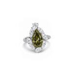 2.63ct Pear Shape Chameleon Ring