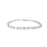 6ct 20 Pts Mixed Shape Diamond Bracelet
