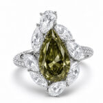 2.63ct Pear Shape Chameleon Ring