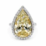 8.4ct Pear Shape Diamond Ring