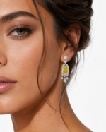 5.96ct & 5.90ct Fancy Yellow Diamond Earrings - Image 2