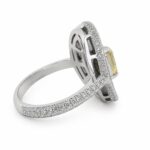 2.02ct Yellow and White Diamond Cocktail Ring - Image 2