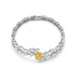 1.10ct Yellow Diamond and 10.07ct White Diamond Bracelet