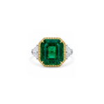 4.05ct Emerald and Diamond Ring