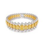 11.42ct White Diamond and 15.26ct Yellow Diamond Bracelet