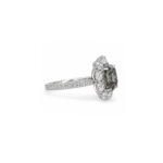 3.01ct Fancy Dark Grey Diamond Ring - Image 2