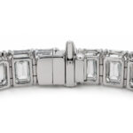 32.57ct Emerald Diamond Tennis Bracelet - Image 2