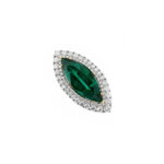 5.92ct Marquise Emerald & 4.21ct Diamond Ring - Image 3