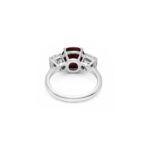 4.29ct Ruby Three-Stone Ring - Image 3