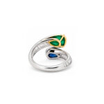 3.30ct Sapphire & 2.43ct Emerald Diamond Ring - Image 3
