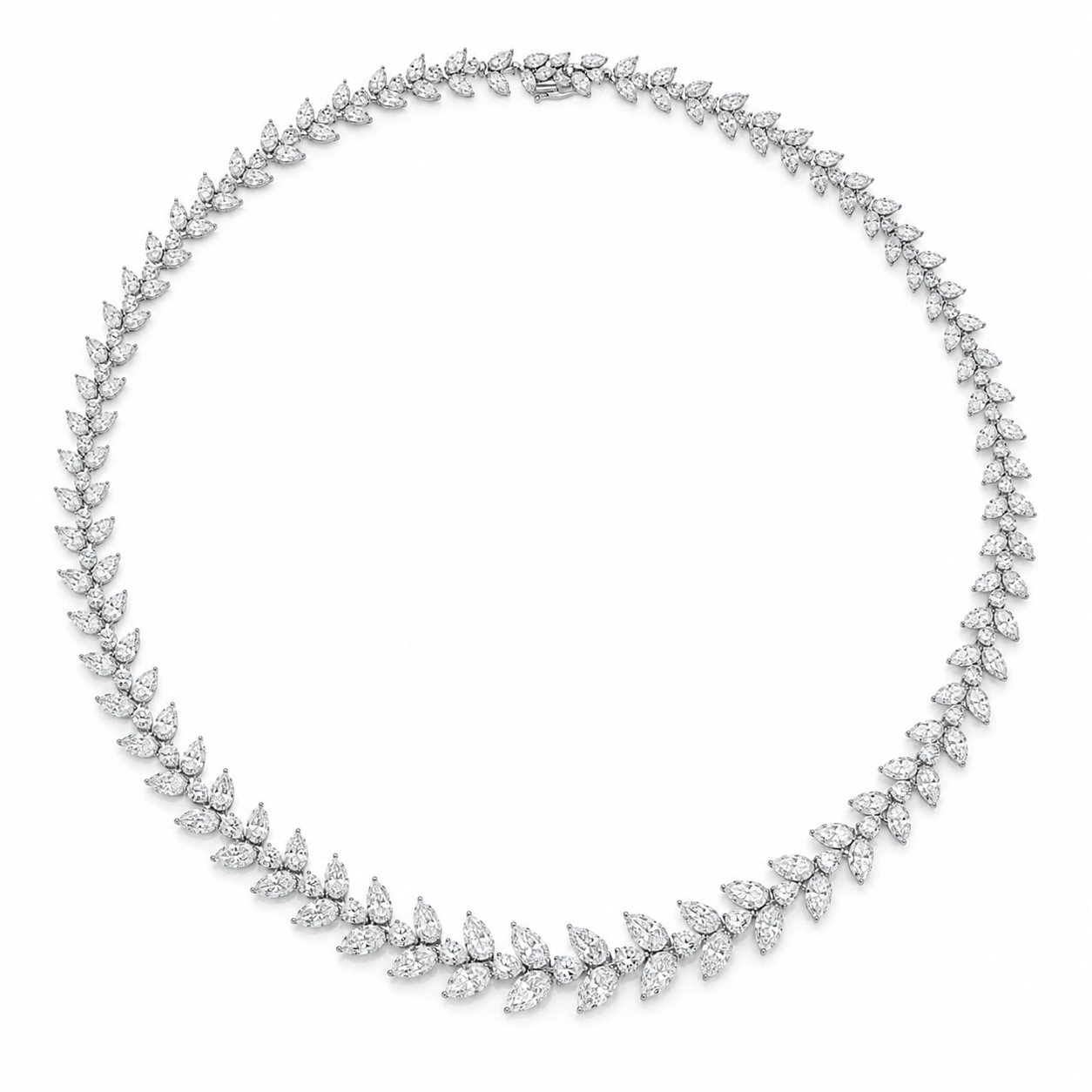 34AAB186-75BA-42B1-85BE-0E70366B8D74 31.29ct Marquise, Pear & Oval Diamond Necklace - Image 1