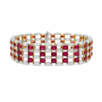 6.92ct Ruby and Diamond Bracelet