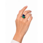 3.30ct Sapphire & 2.43ct Emerald Diamond Ring - Image 4
