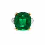 6.23ct Cushion-Cut Colombian Emerald