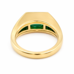 3.89ct Zambian Emerald-Cut Emerald Ring - Image 3