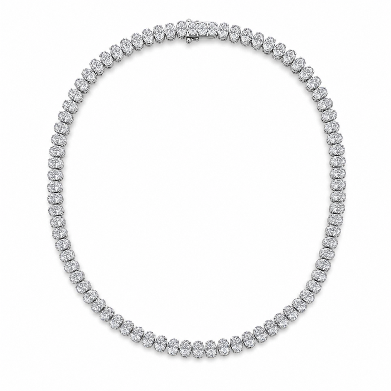 8256C5D3-20E8-45C3-88FB-F86E73FCB0B9 46.96ct Oval Diamond Necklace - Image 1