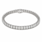 16.39ct Emerald Cut Diamond Tennis Bracelet