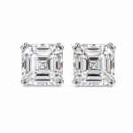 8.03ct & 8.02ct Asscher Cut Studs
