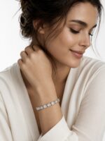 17.25ct Oval and Emerald Diamond Bracelet - Image 3