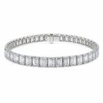 21.98ct Emerald Diamond Tennis Bracelet
