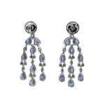 23.43ct Pear Cut Sapphire Chandelier Earrings - Image 2