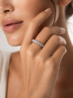 3.87ct Round Eternity Diamond Ring - Image 2