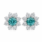 9.14ct Paraiba and Diamond Earrings