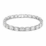 17.25ct Oval and Emerald Diamond Bracelet