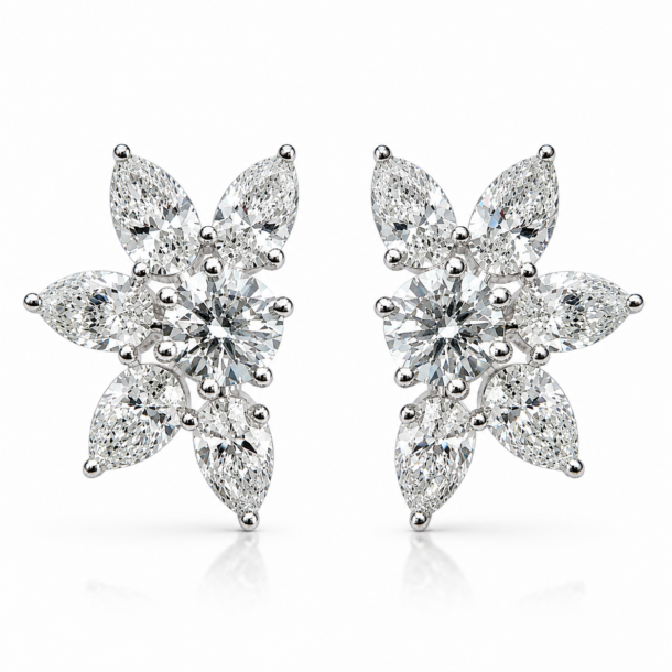 2.80ct White Diamond Earrings