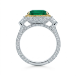 4.05ct Emerald and Diamond Ring - Image 2