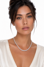 17ct Round Diamond Necklace - Image 2