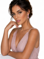 7.24ct Pink Sapphire Diamond Earrings - Image 4