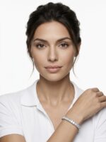 21.98ct Emerald Diamond Tennis Bracelet - Image 3