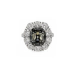 3.01ct Fancy Dark Grey Diamond Ring