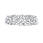 17.46ct Multi-Row Pear Diamond Bracelet