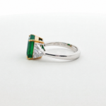 4.86 Zambian Emerald Three-Stone Ring - Image 3
