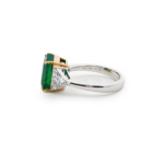 4.86 Zambian Emerald Three-Stone Ring - Image 3