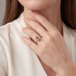 5.02ct Fancy Deep Brownish Yellow Diamond Pave Ring - Image 4