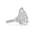8.90ct Pear Shape Diamond Ring - Image 3