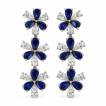 10.10ct Sapphire and Diamond Earrings
