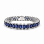 32.16ct Sapphire and 2.63ct Diamond Bracelet