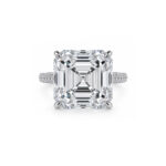 12.39ct Asscher Cut Diamond Ring