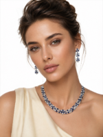 37.07ct Sapphire and White Diamond Necklace - Image 2