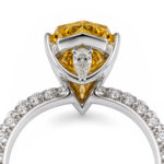 5.02ct Fancy Deep Brownish Yellow Diamond Pave Ring - Image 3