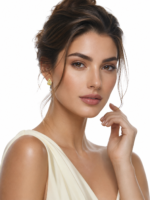 6.01 Each Yellow Pear Shaped Studs - Image 2