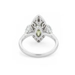 2.35ct Fancy Gray Greenish Yellow Marquis Diamond Ring - Image 2