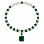 85.51ct Emerald and 25.46ct Diamond Necklace